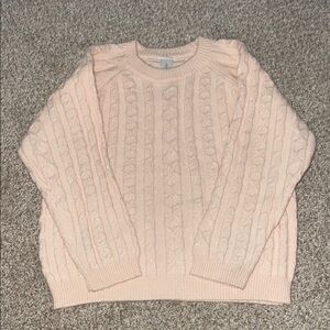 Women's Cable Knit Sweater - Cream